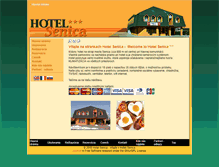 Tablet Screenshot of hotelsenica.sk